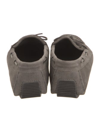 Bottega Veneta Intrecciato Weave Suede Moccasins