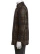 Bottega Veneta Plaid Print Long Sleeve Western Shirt