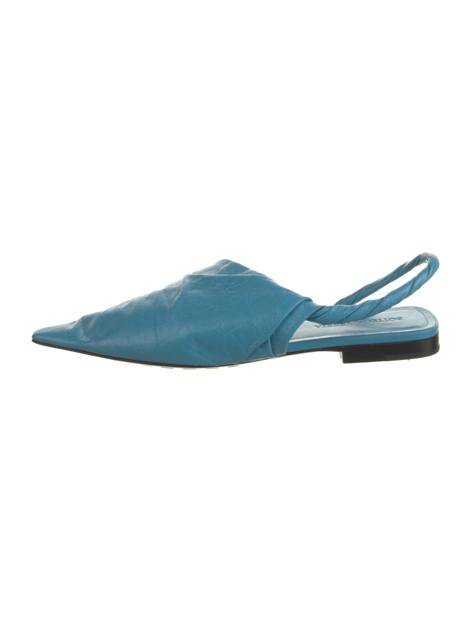 Bottega Veneta Leather Slingback Flats