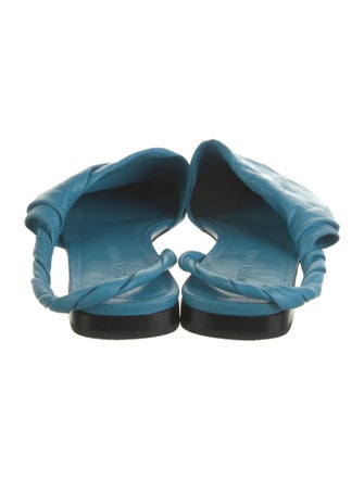 Bottega Veneta Leather Slingback Flats