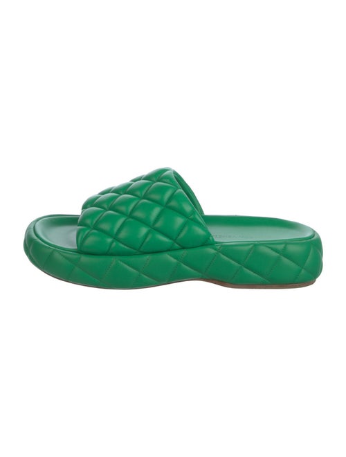 Bottega Veneta Quilted Pattern Leather Slides