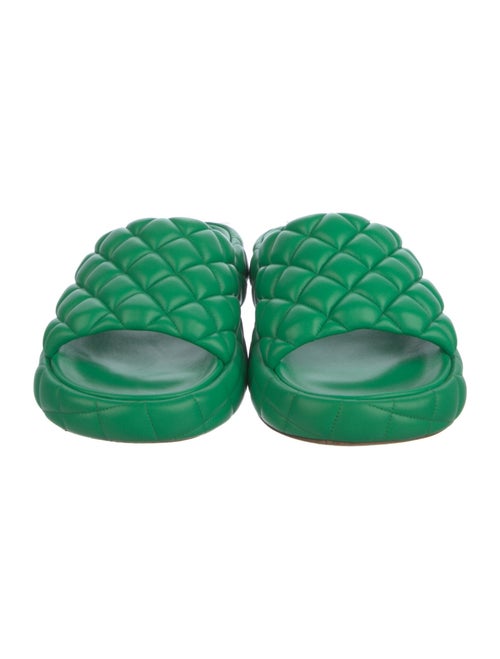 Bottega Veneta Quilted Pattern Leather Slides