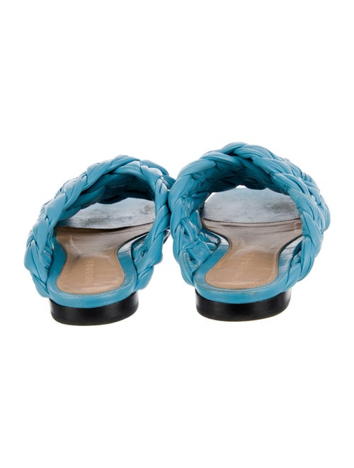 Bottega Veneta Intrecciato Weave Leather Slides