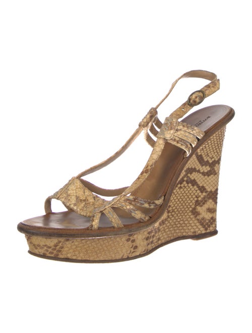 Bottega Veneta Snakeskin Animal Print Sandals