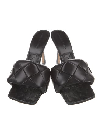 Bottega Veneta Intrecciato Weave Leather Slides