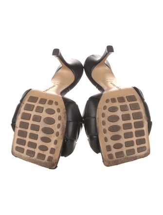 Bottega Veneta Intrecciato Weave Leather Slides