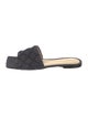 Bottega Veneta Quilted Pattern Denim Slides