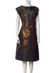 Bottega Veneta Printed Midi Length Dress