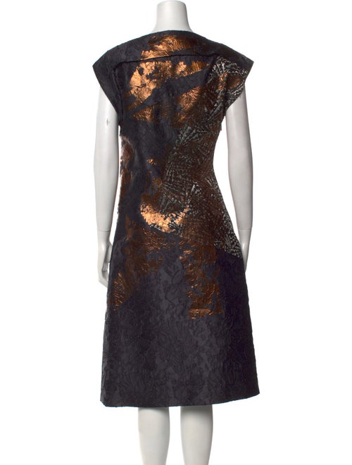 Bottega Veneta Printed Midi Length Dress