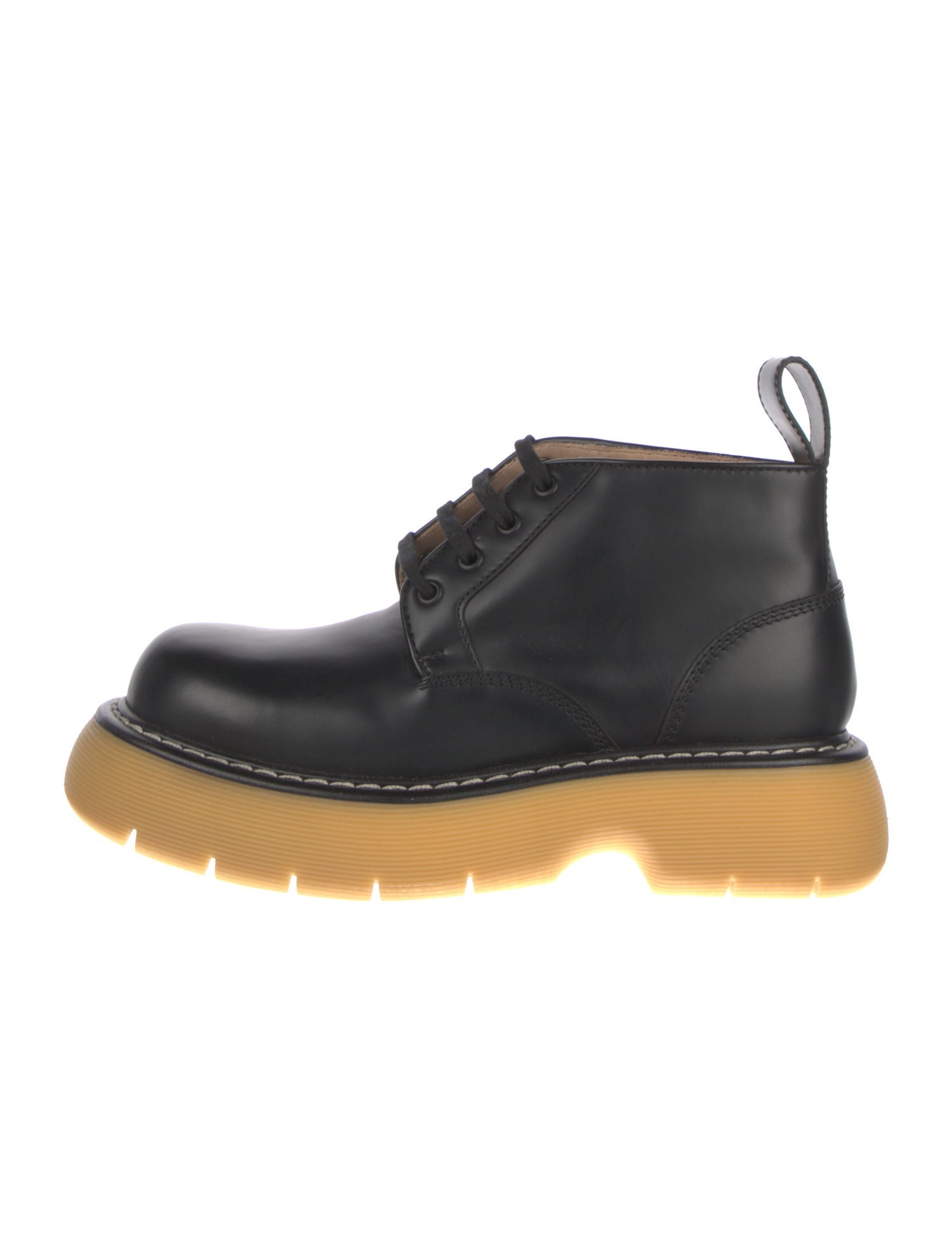 Bottega Veneta Leather Lace-Up Boots