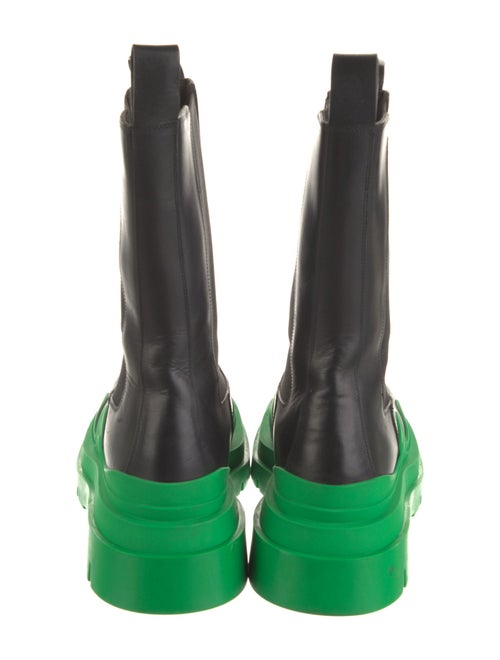 Bottega Veneta Leather Colorblock Pattern Chelsea Boots