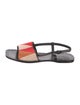 Bottega Veneta Leather Animal Print Slingback Sandals