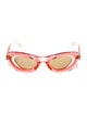 Bottega Veneta Cat-Eye Mirrored Sunglasses