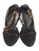 Bottega Veneta Mesh Chain-Link Accents Slingback Pumps