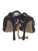Bottega Veneta Mesh Chain-Link Accents Slingback Pumps