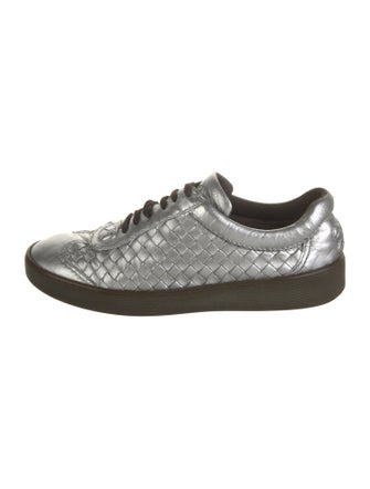 Bottega Veneta Intrecciato Weave Leather Sneakers
