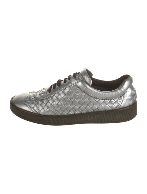Bottega Veneta Intrecciato Weave Leather Sneakers