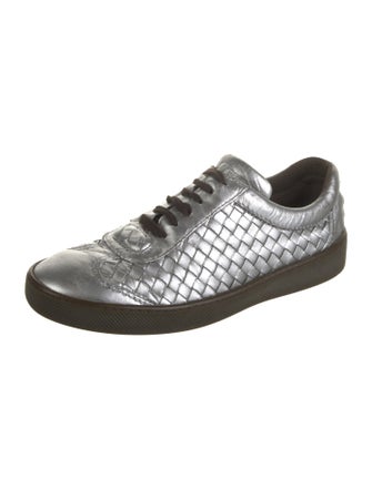 Bottega Veneta Intrecciato Weave Leather Sneakers
