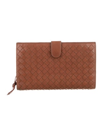 Bottega Veneta Intrecciato Weave Leather Wallet
