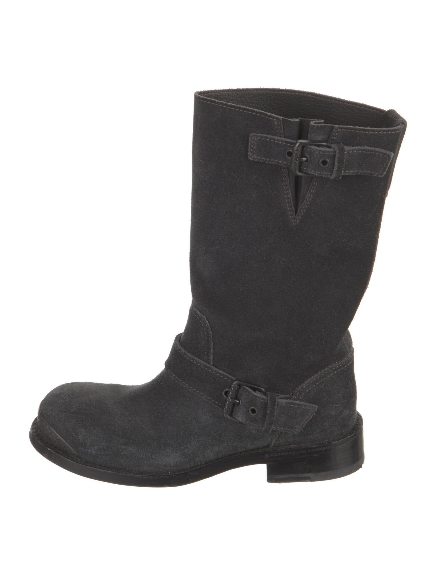 Bottega Veneta Suede Moto Boots