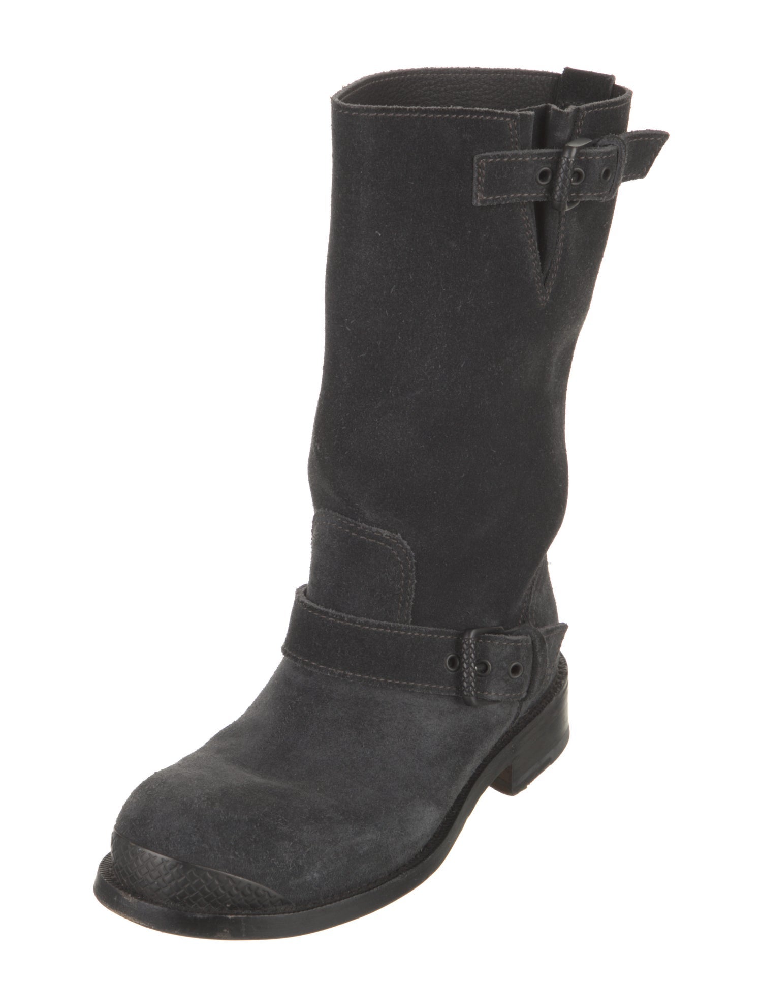 Bottega Veneta Suede Moto Boots