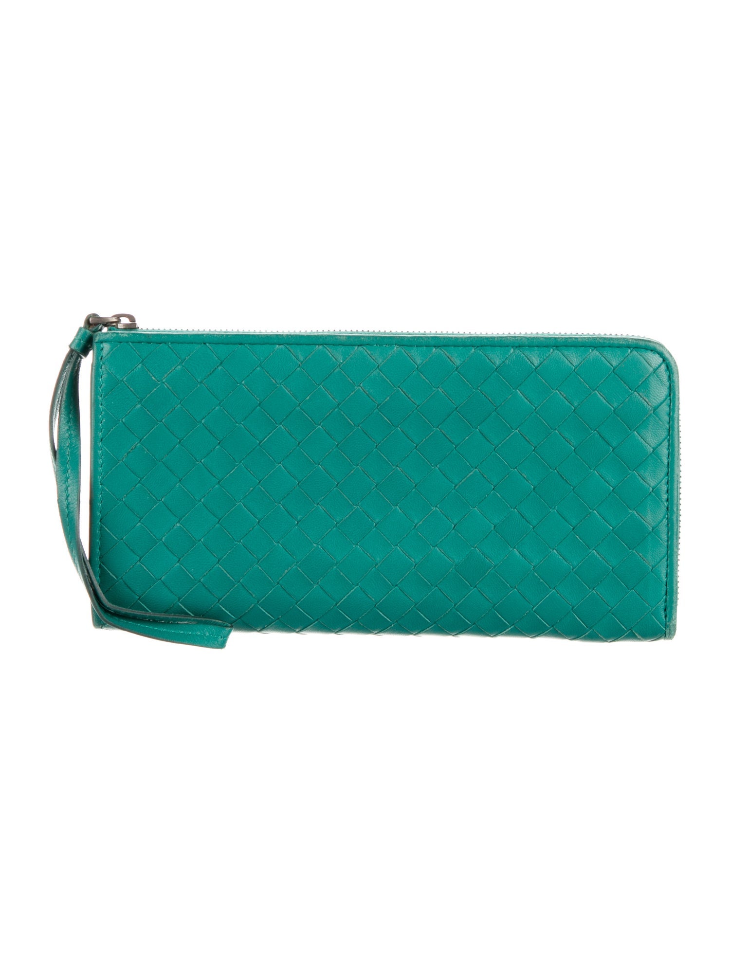 Bottega Veneta Intrecciato Zip Intrecciato Weave Wallet