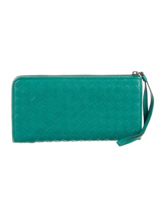 Bottega Veneta Intrecciato Zip Intrecciato Weave Wallet