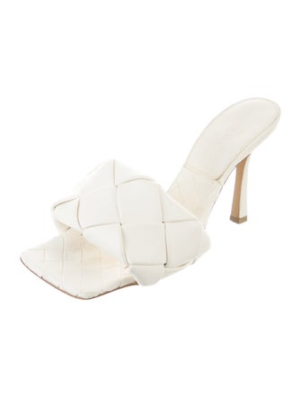 Bottega Veneta Intrecciato Weave Leather Slides