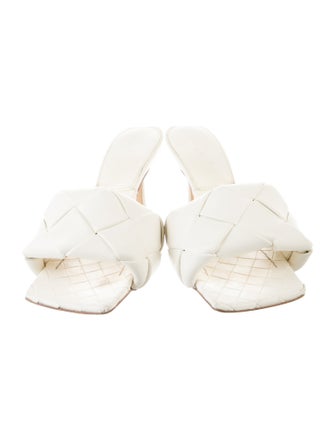 Bottega Veneta Intrecciato Weave Leather Slides