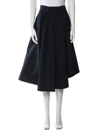 Bottega Veneta Pleated Accents Midi Length Skirt