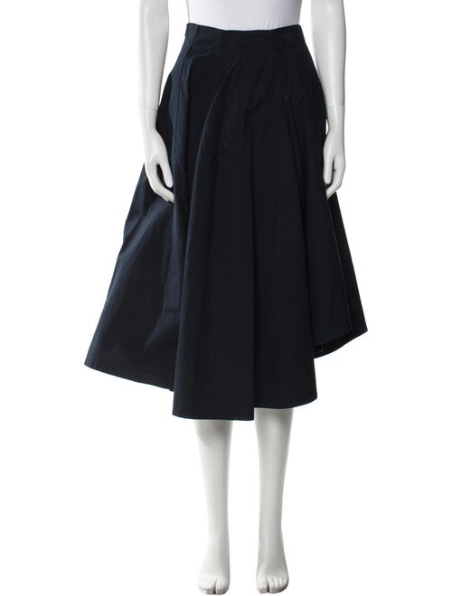 Bottega Veneta Pleated Accents Midi Length Skirt