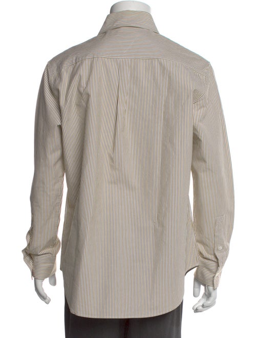 Bottega Veneta Signature Logo Striped Dress Shirt