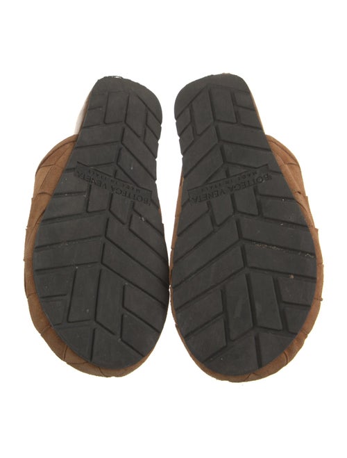 Bottega Veneta Intrecciato Weave Suede Mules