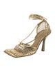 Bottega Veneta Leather Printed D'Orsay Pumps