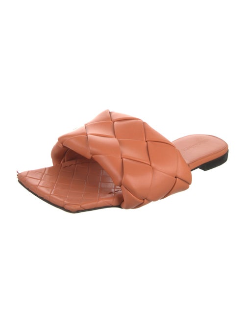 Bottega Veneta Intrecciato Weave Leather Slides