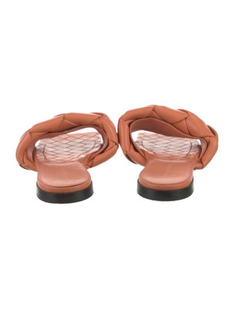 Bottega Veneta Intrecciato Weave Leather Slides