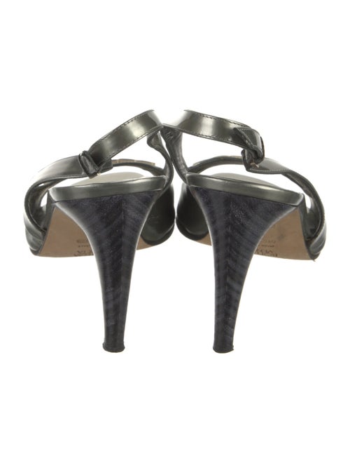 Bottega Veneta Leather Printed Slingback Sandals