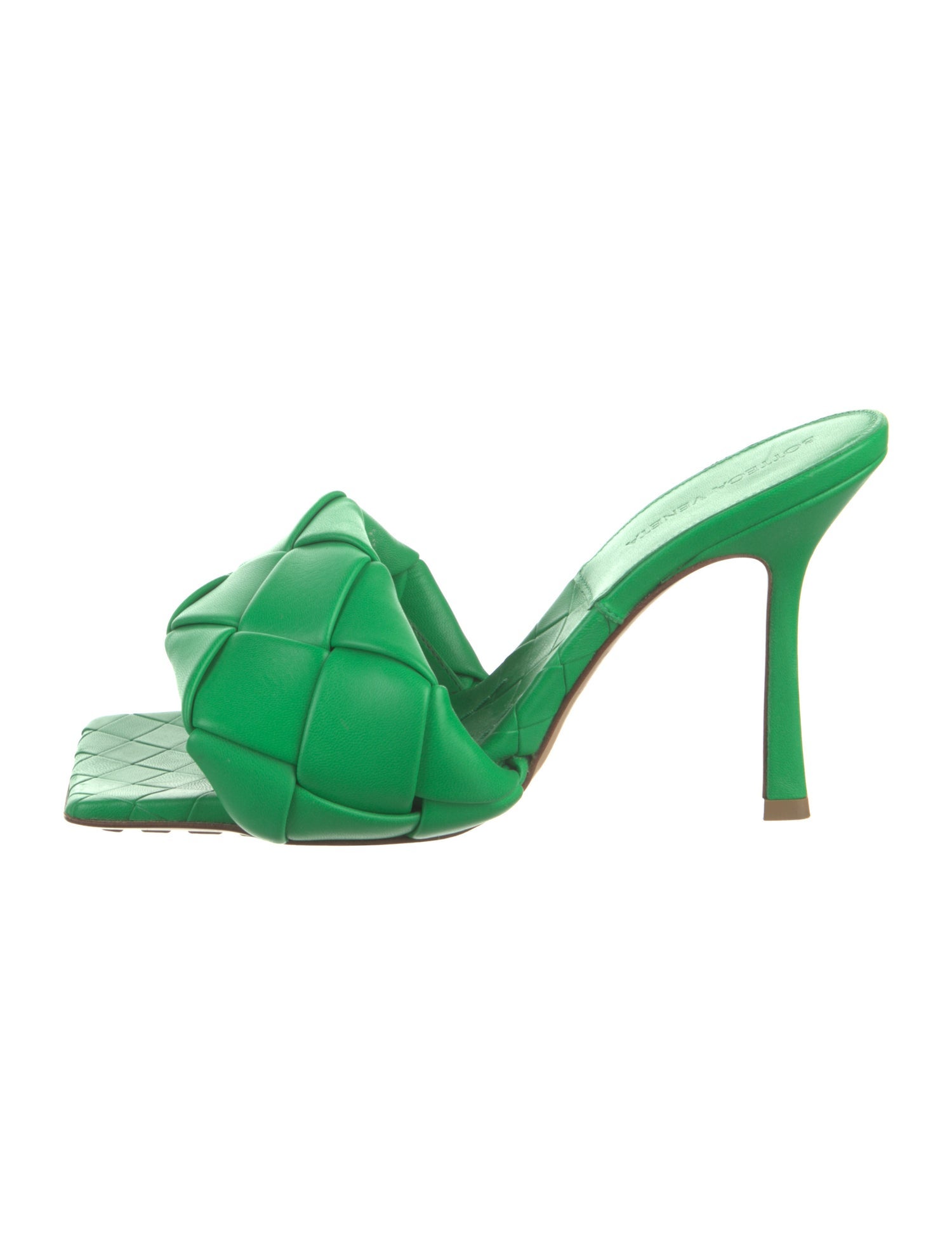 Bottega Veneta Intrecciato Weave Leather Slides