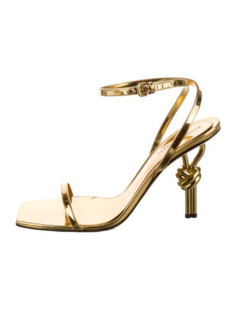 Bottega Veneta Patent Leather Sandals