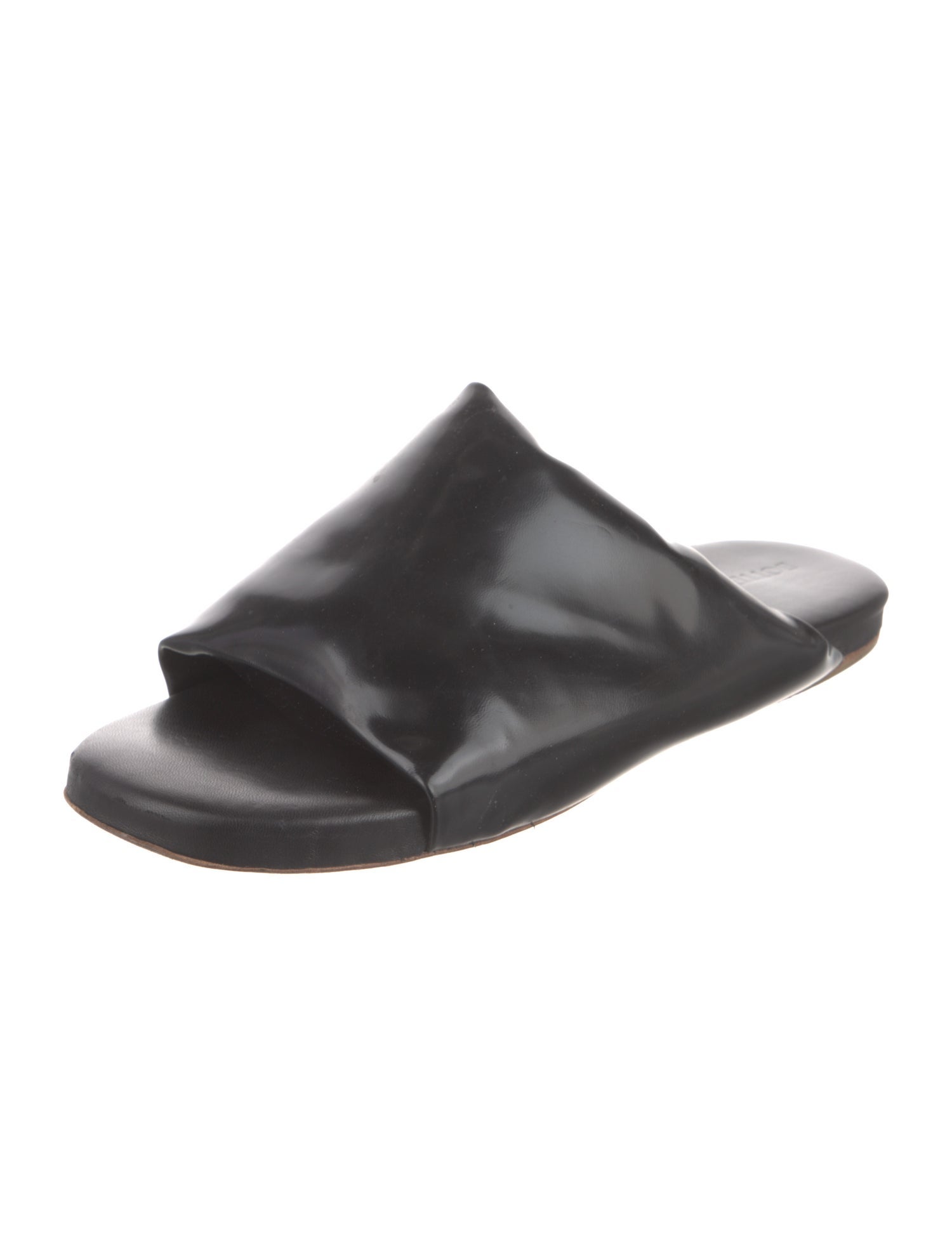 Bottega Veneta Patent Leather Slides