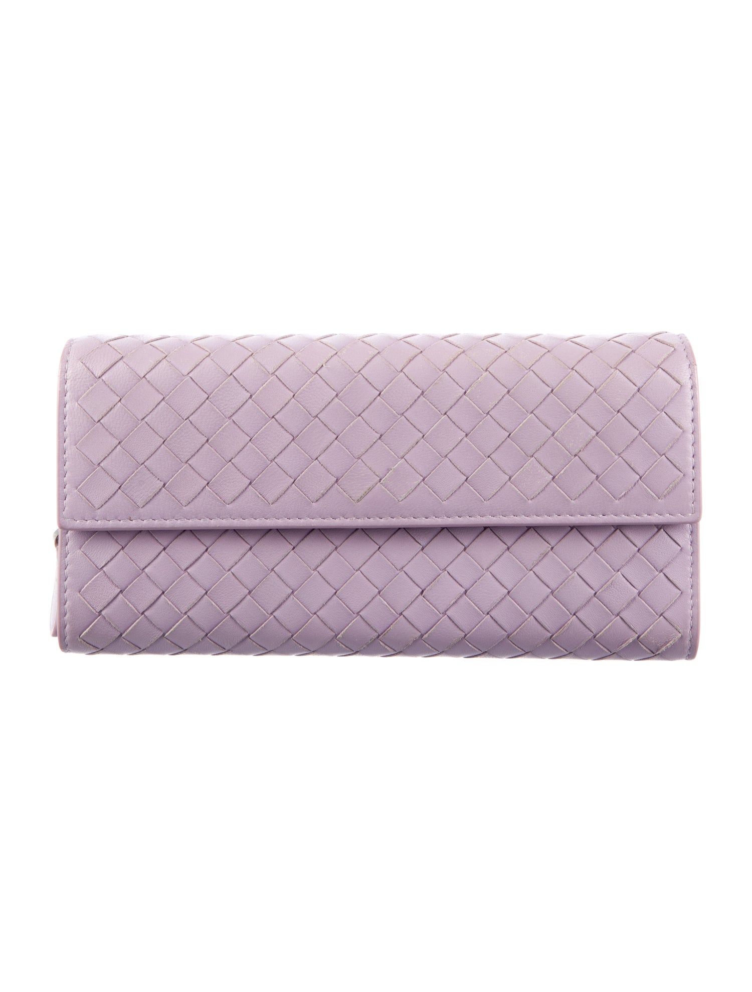 Bottega Veneta Intrecciato Weave Leather Continental Wallet
