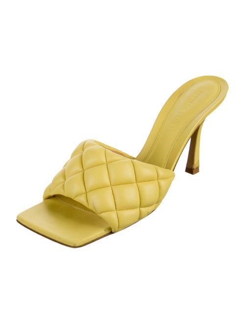 Bottega Veneta Quilted Pattern Leather Slides