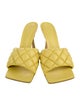 Bottega Veneta Quilted Pattern Leather Slides