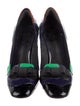 Bottega Veneta Patent Leather Printed Slingback Pumps