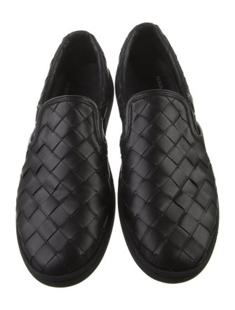Bottega Veneta Intrecciato Weave Leather Loafers