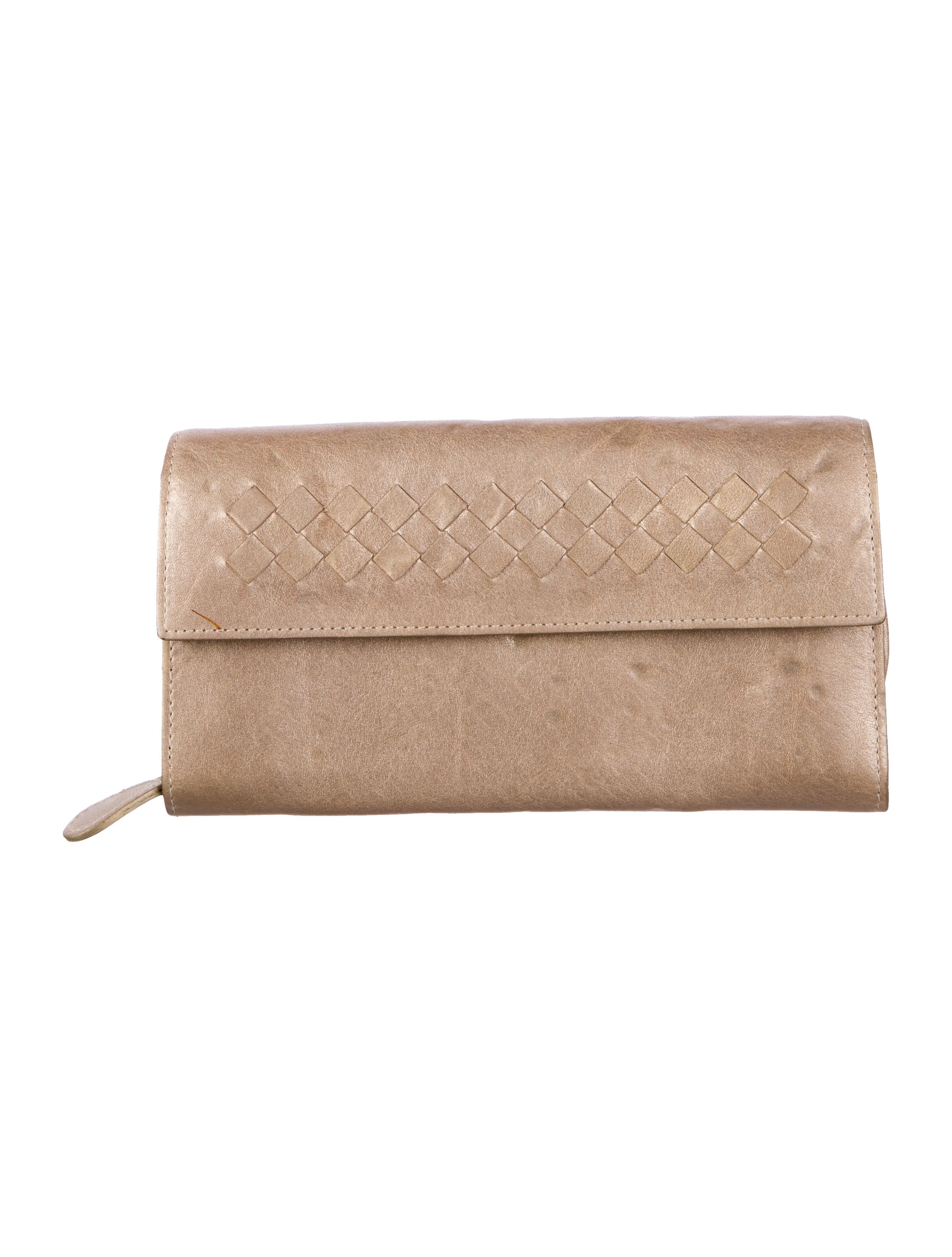 Bottega Veneta Vintage Intrecciato Weave Continental Wallet