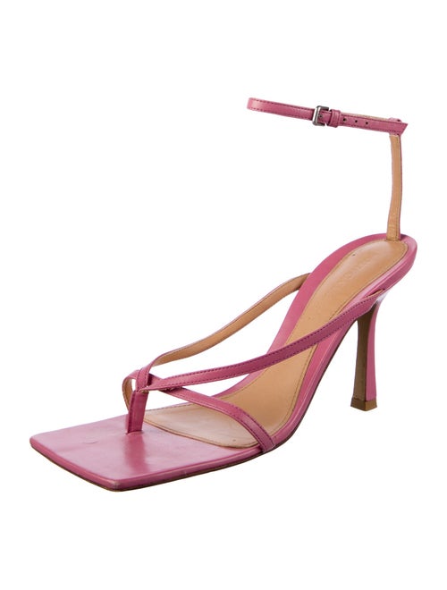 Bottega Veneta Leather T-Strap Sandals