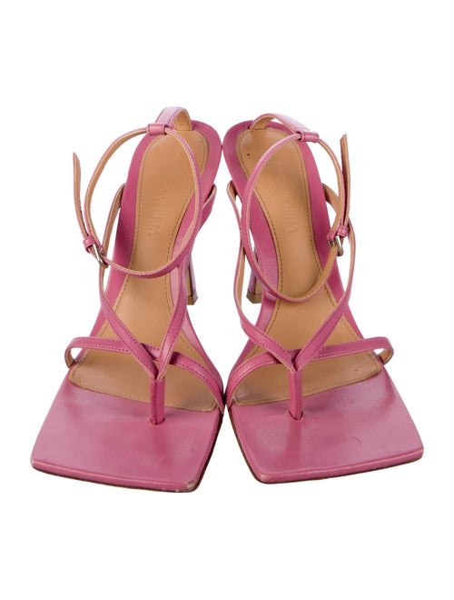Bottega Veneta Leather T-Strap Sandals
