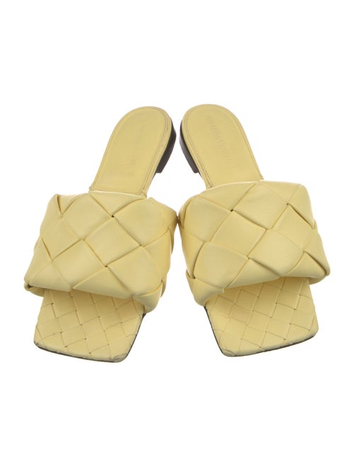 Bottega Veneta Intrecciato Weave Leather Slides