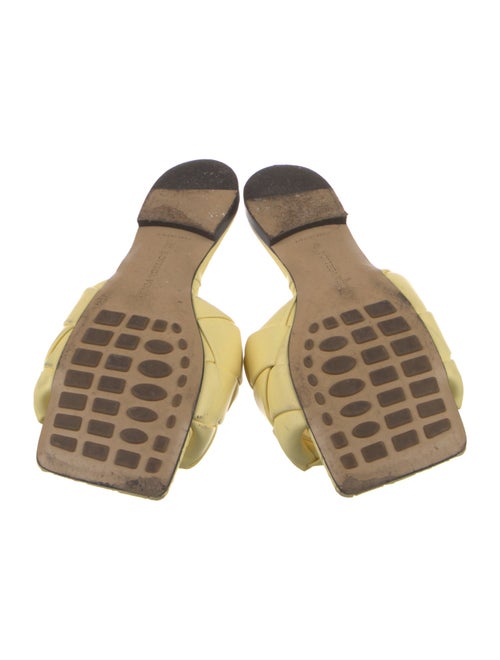Bottega Veneta Intrecciato Weave Leather Slides